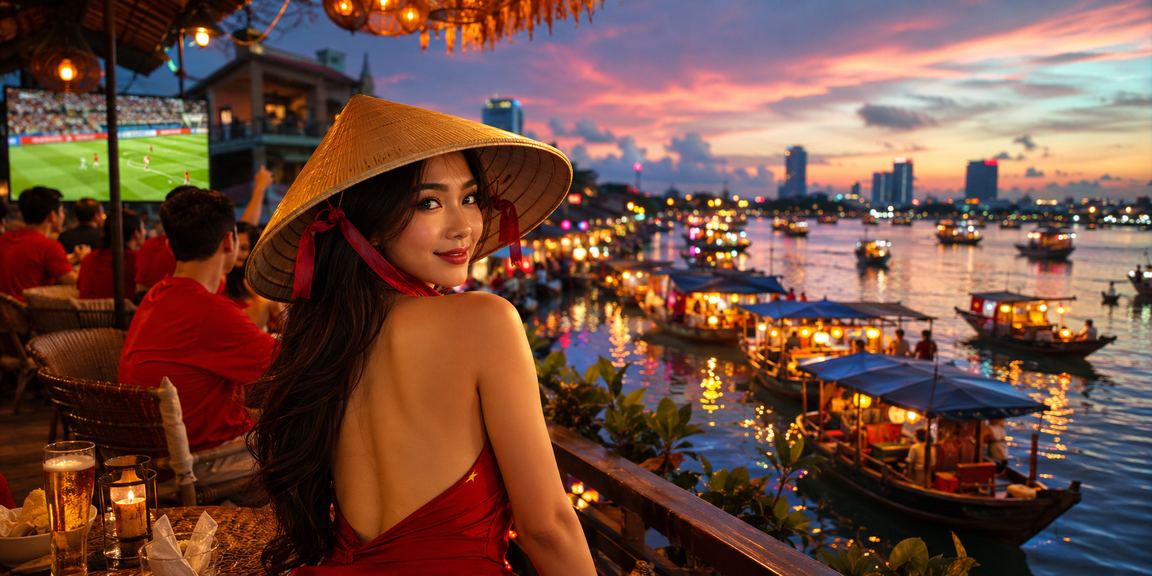 Người hâm mộ bóng đá tại Hà Nội theo dõi trận đấu và đặt kèo trực tuyến qua điện thoại